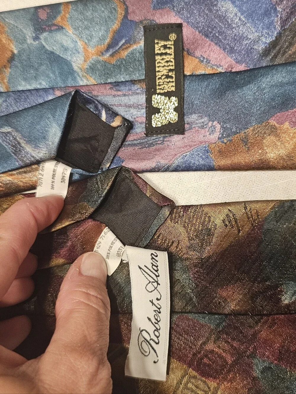 Necktie Abstract Print Lot Of 2